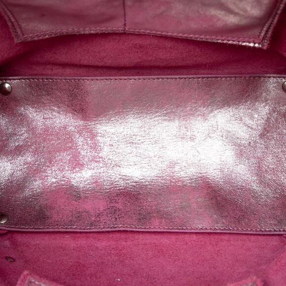 Pre-Loved Balenciaga Metallic Leather Papier A5 Tote - Picture 4 of 8